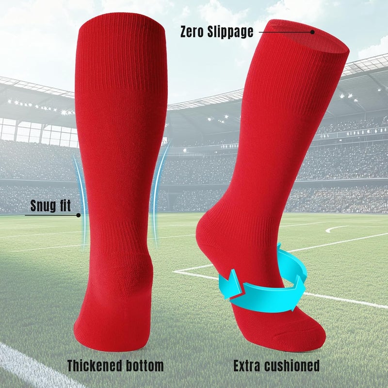 Werforu Baseball Socks and Non-Metal Nickel-Free Belt-Adjustable Belt with Non-allergic Plastic Buckle Softball Socks for kid - Image 4